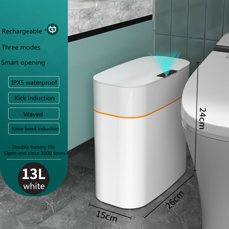 Smart Touchless Trash Can with UV & Deodorizer – 13L/16L