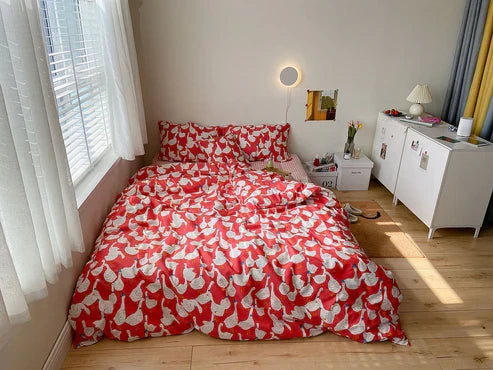 Splendas 100% Pure Cotton Bed Sheet Set Soft Breathable Bedding | 10 Styles | 4 Sizes