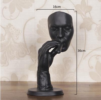 Creative Retro Meditators Abstract Sculpture Artwork for Home Decor