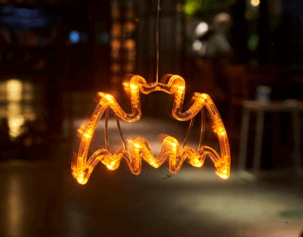 Halloween Window Hanging LED Lights – Spider, Pumpkin & Ghost Decorative Party Lights