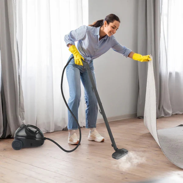 1500W Steam Floor Cleaner with 13 Accessories 1200ml Portable Steam Mop for Home