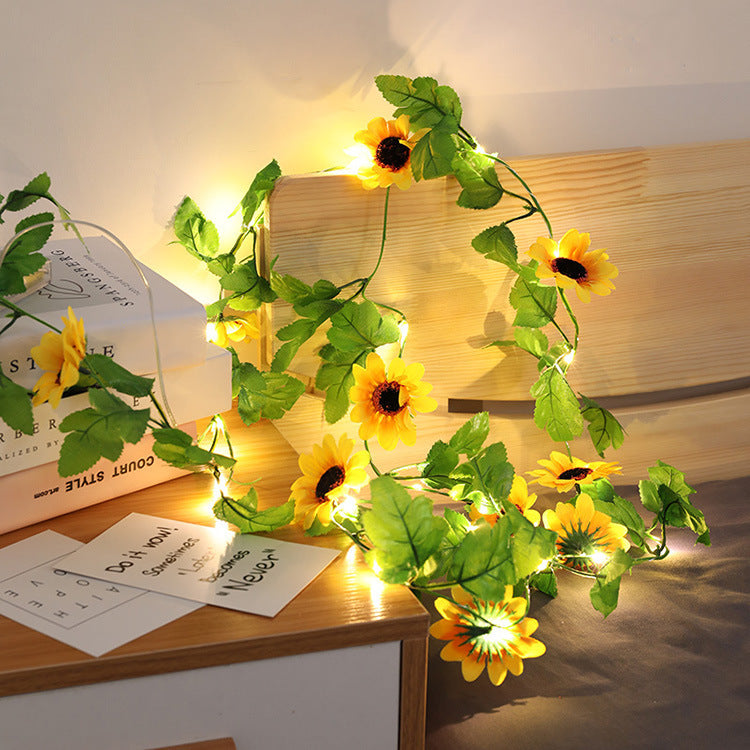Maple Leaf Rattan Decorative Light String | Warm LED Garland for Home Décor