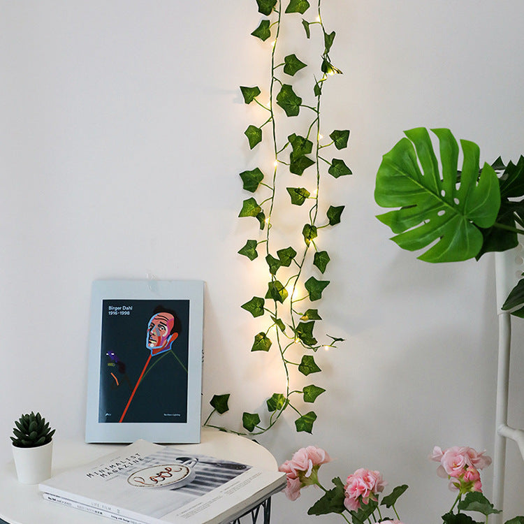 Maple Leaf Rattan Decorative Light String | Warm LED Garland for Home Décor