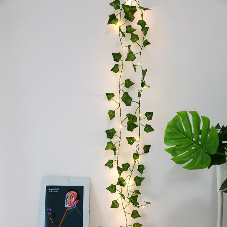 Maple Leaf Rattan Decorative Light String | Warm LED Garland for Home Décor