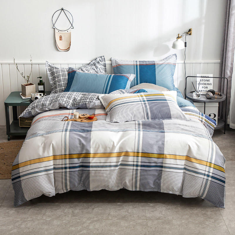 Splendas Floral Cotton Bed Linen Set Soft Breathable 4-Piece Duvet Cover | Twin Queen King