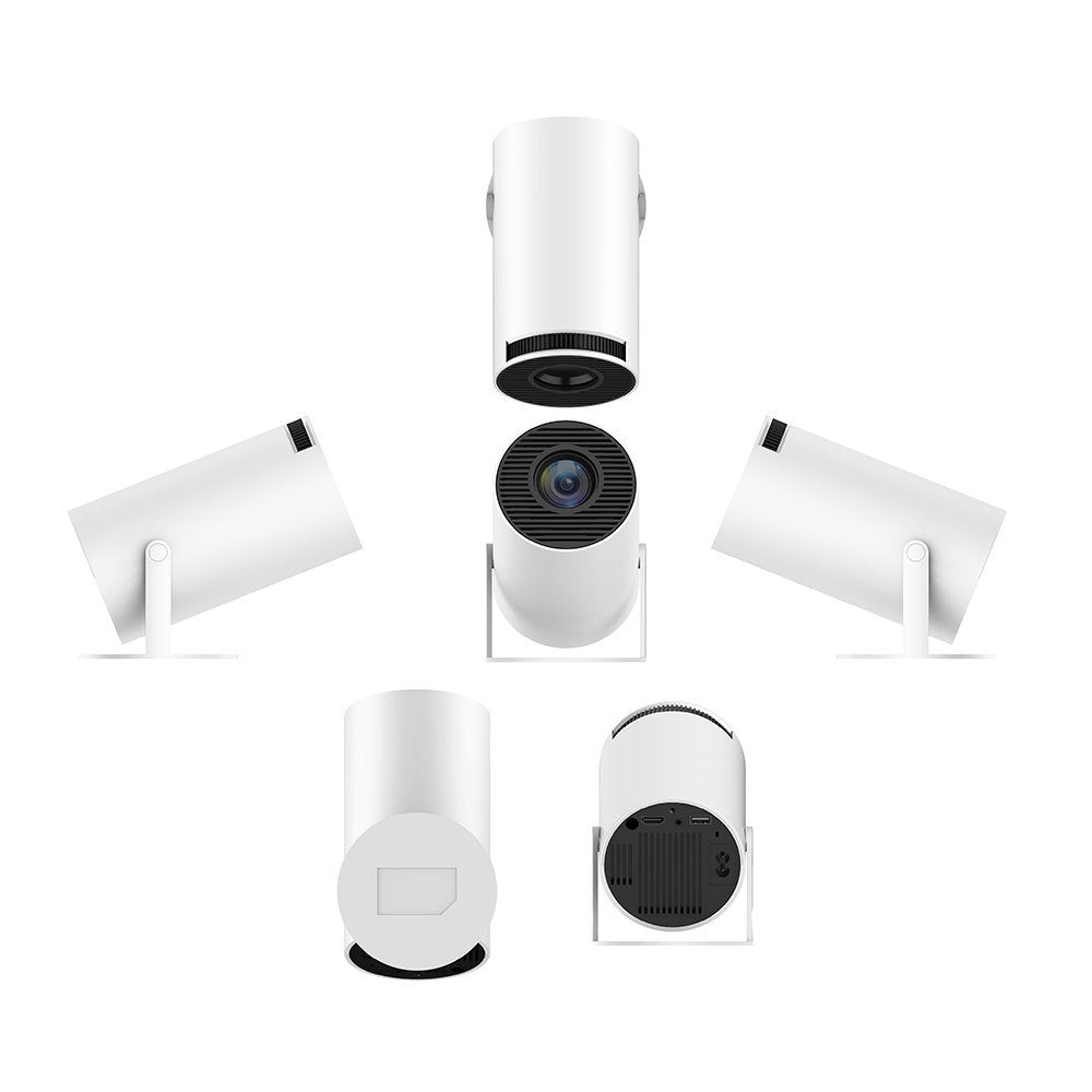 Portable Projector – 180° Mini Home Theater Projector with Auto Focus