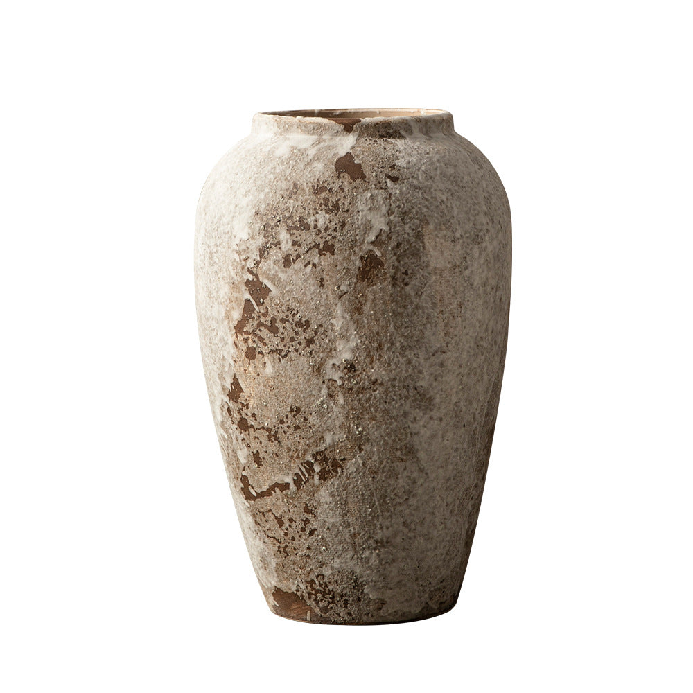 Decorative Ceramic Vase - Retro Antique Style Pottery for Home Decor