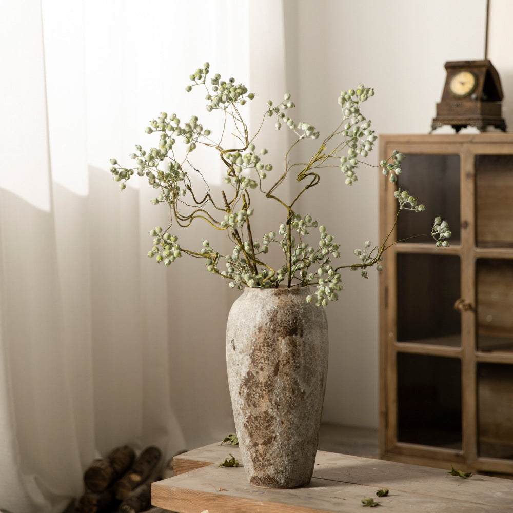 Decorative Ceramic Vase - Retro Antique Style Pottery for Home Decor