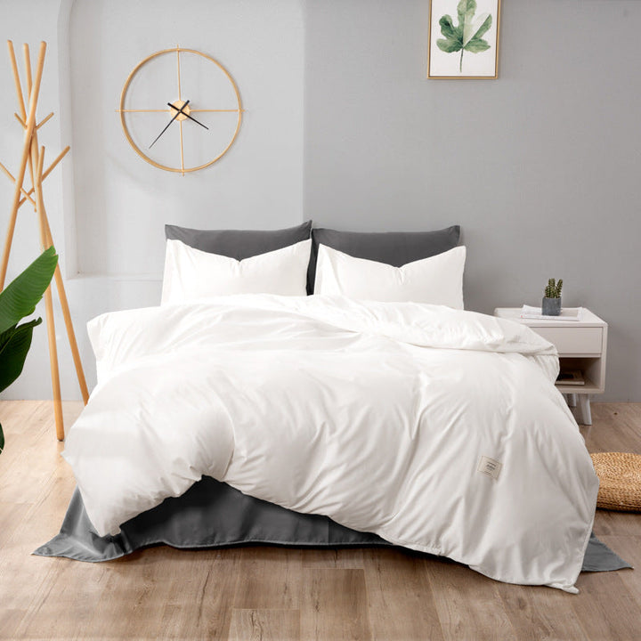 Splendas Soft Cotton Duvet Cover Set 4-Piece Breathable Wrinkle Resistant | Twin Queen King