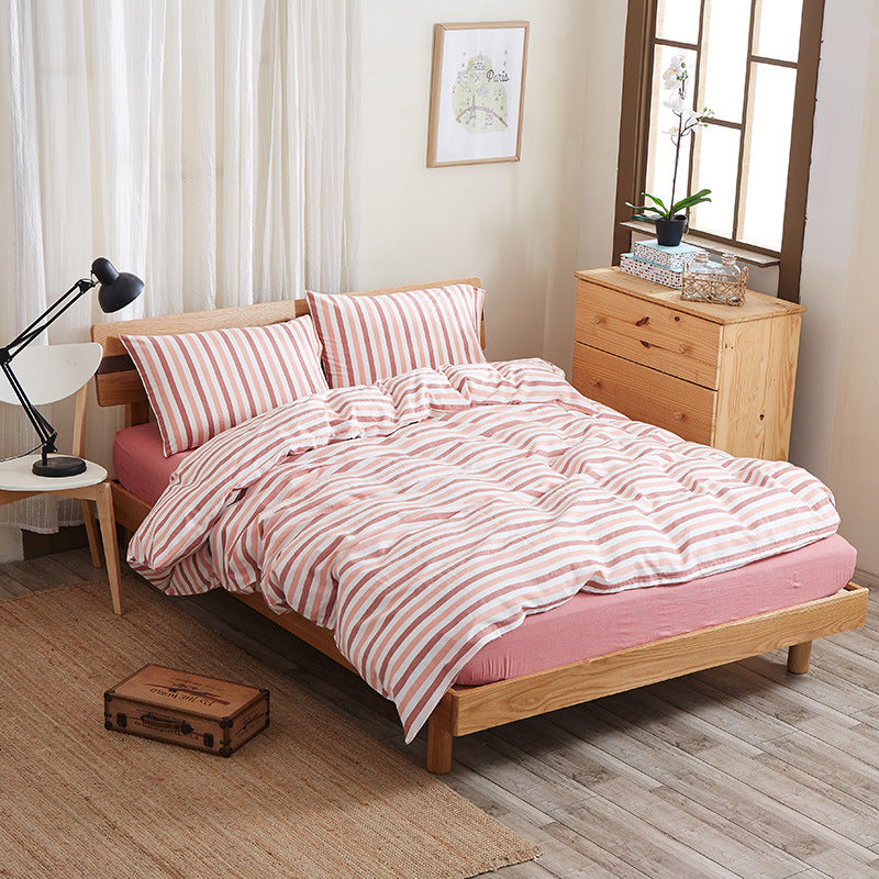 Splendas Geometric Bed Sheet Set Pure Cotton Super Soft 4-Piece Bedding | 4 Sizes