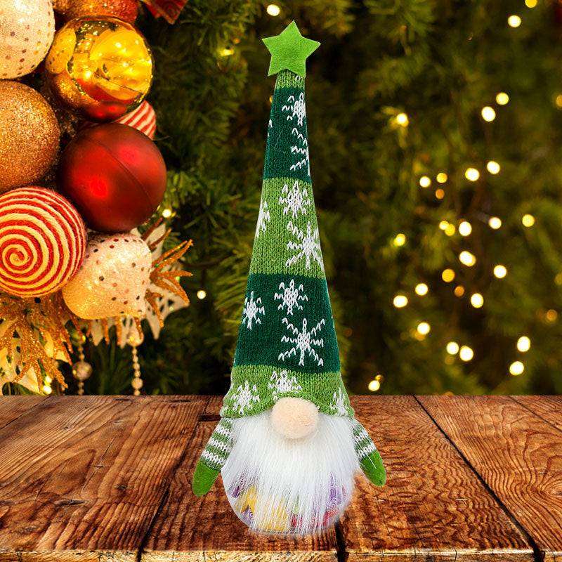 Five-pointed Star Christmas Candy Jar Desktop Children's Festival Decoration Doll