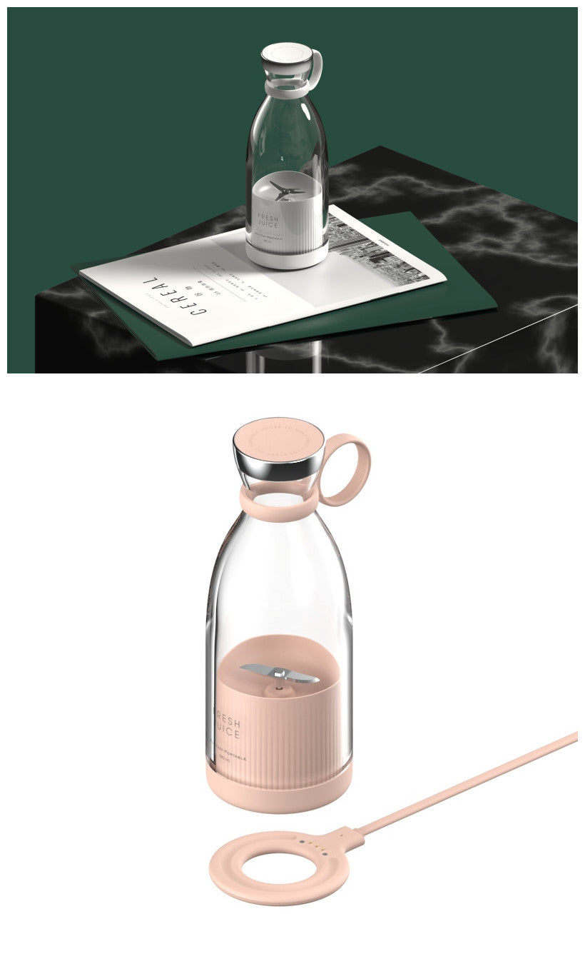 350ML Electric Juicer Blender Portable USB Rechargeable Mixer Cup for Home & Travel