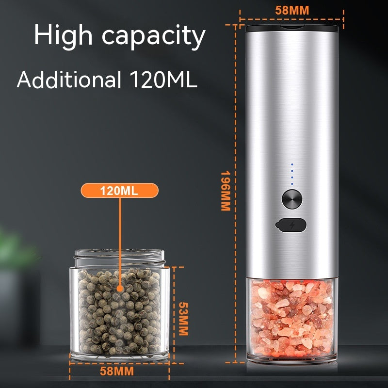 Electric Salt And Pepper Grinder Set Rechargeable LED Mill Kitchen Tool