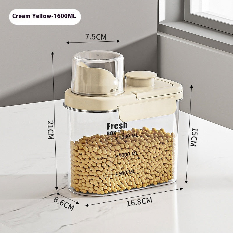 Airtight Food Storage Containers - Clear Pantry Canisters with Lid, BPA Free