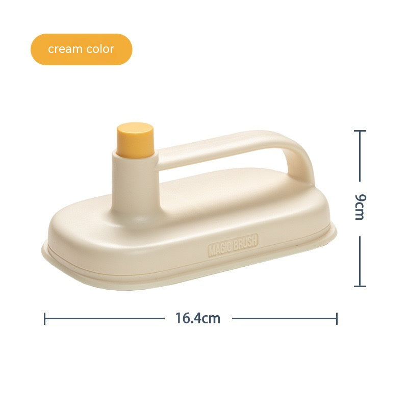 Magic Brush Set for Kitchen Bathroom Toilet Glass Wall Cleaning with Handle Rag