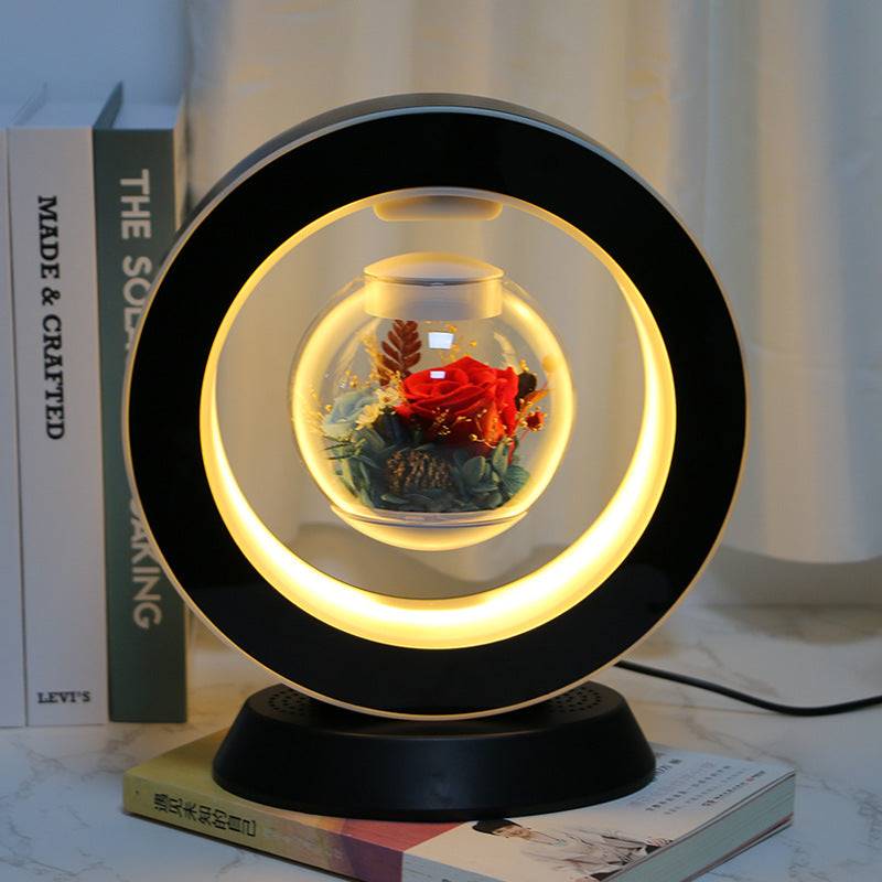 Magnetic Levitation Immortal Flowers For Girlfriend On Valentine's Day