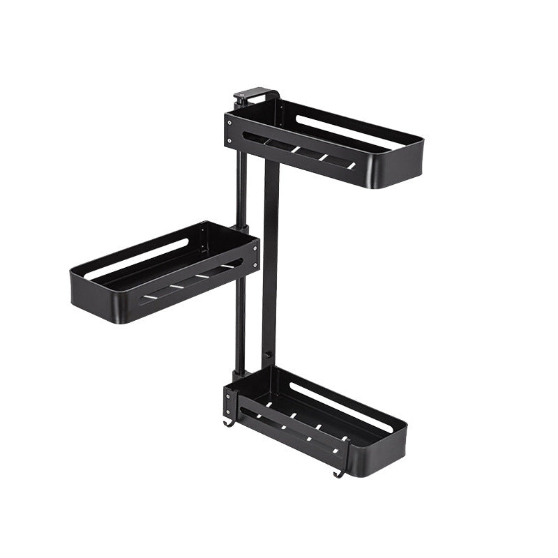360 Rotating Aluminum Bathroom Shelf - No Drill or Wall Mount | 2, 3 and 4 Layer