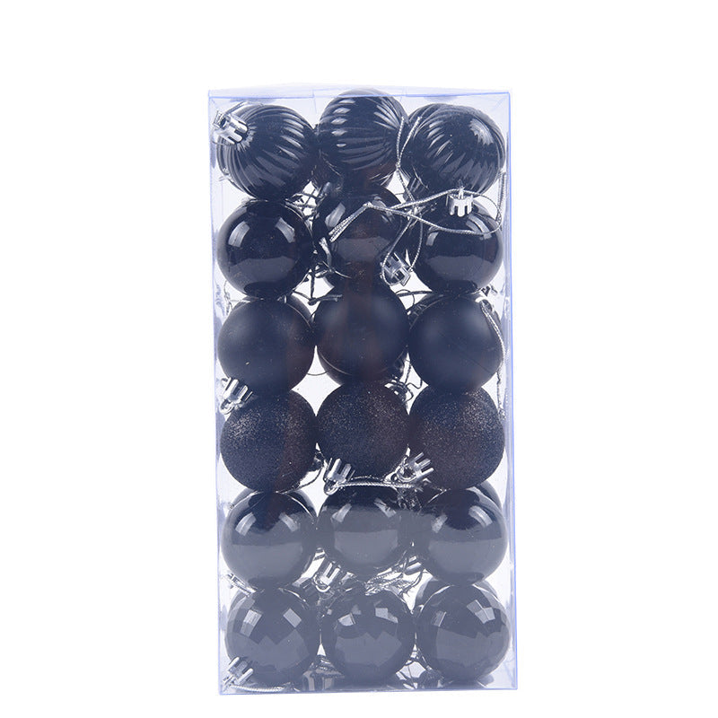 36 PCs Colored Christmas Balls Set Whole Box Shatterproof Xmas Tree Ornaments
