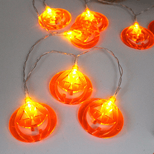 Halloween Decoration LED Pumpkin String Lights Lantern