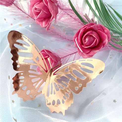 3D Hollow Stickers Butterflies for Bedroom Walls & Mirrors Home Decor