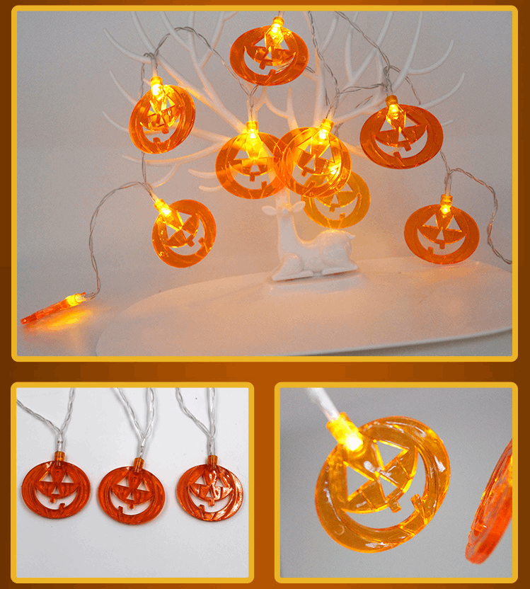 Halloween Decoration LED Pumpkin String Lights Lantern