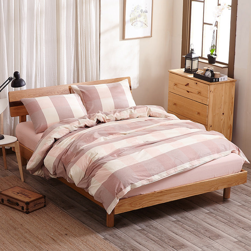Splendas Geometric Bed Sheet Set Pure Cotton Super Soft 4-Piece Bedding | 4 Sizes