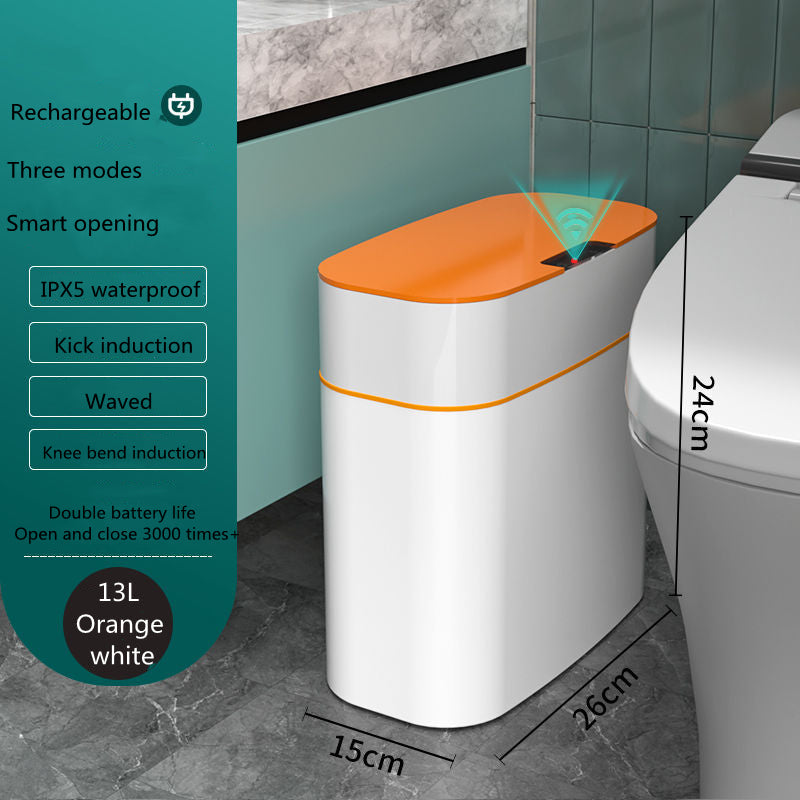 Smart Touchless Trash Can with UV & Deodorizer – 13L/16L