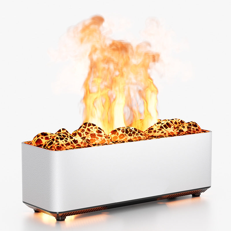 Volcano Aromatherapy Ultrasonic Air Humidifier Flame Effect Home Decor Diffuser