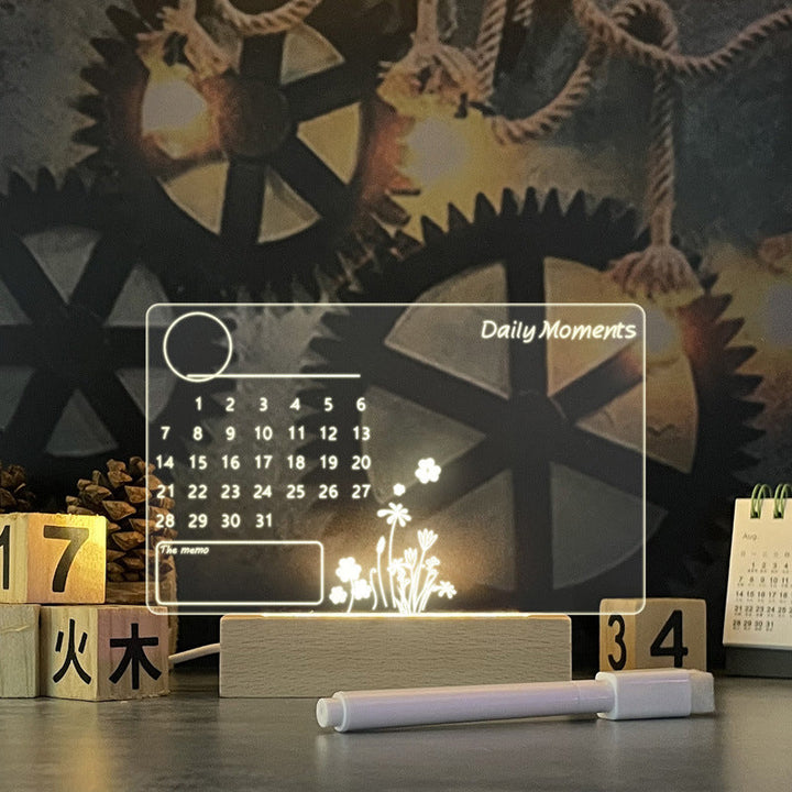 Note Board USB Led Night Light | Lamp With Pen