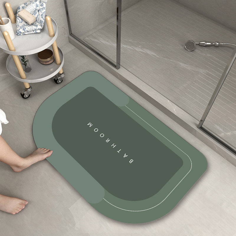 Absorbent Non Slip Floor Mat, Carpet Slip-Resistant Bathing Room Rug Floor, Microfiber Bath Mats for Bathroom Memory Foam Bath Mat Rug