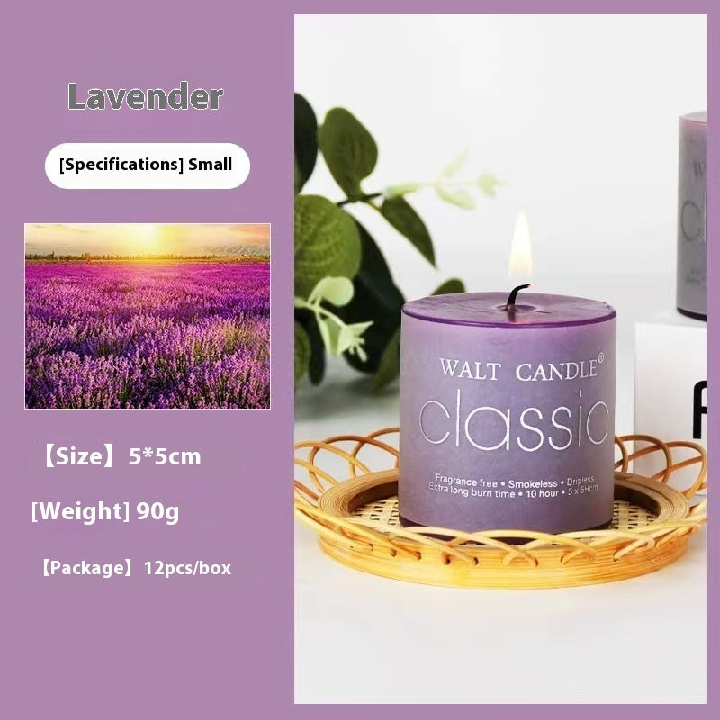 Cylindrical Aromatherapy Scented Candle Smokeless Colorful Pillar Candle for Home Decor