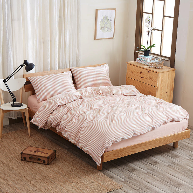 Splendas Geometric Bed Sheet Set Pure Cotton Super Soft 4-Piece Bedding | 4 Sizes