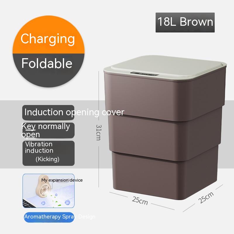 Smart Touchless Trash Can with UV & Deodorizer – 13L/16L