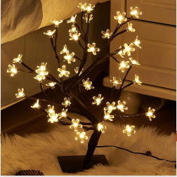 LED Copper Wire Bedroom Tree Lamp | Decorative Night Light for Home Décor