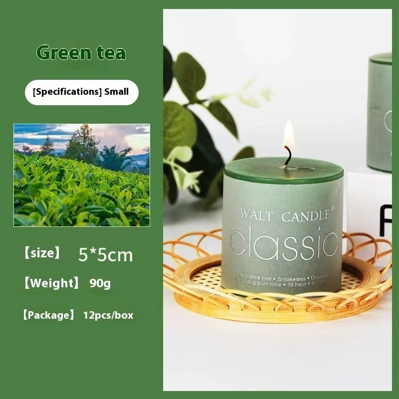 Cylindrical Aromatherapy Scented Candle Smokeless Colorful Pillar Candle for Home Decor