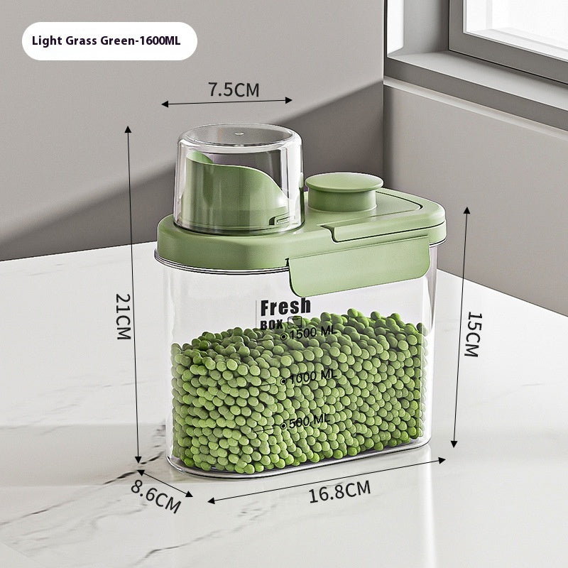 Airtight Food Storage Containers - Clear Pantry Canisters with Lid, BPA Free