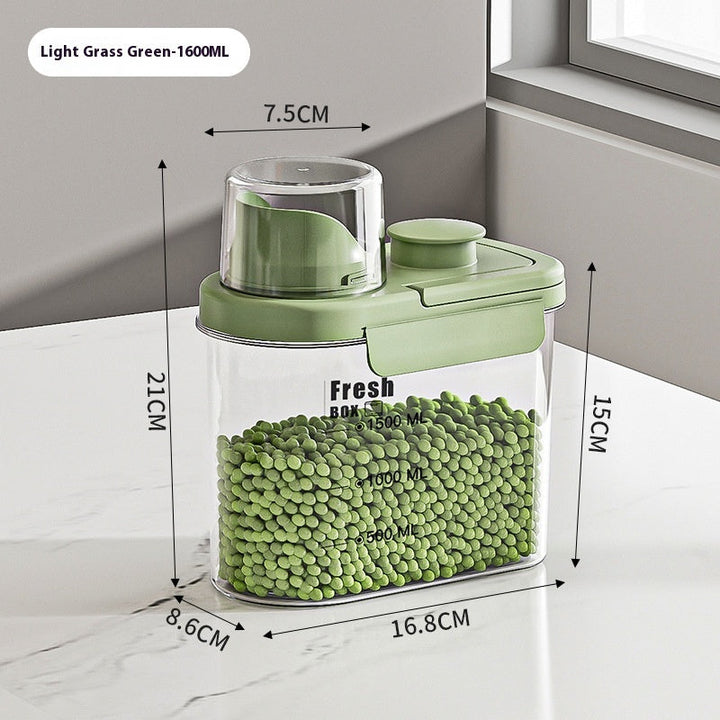 Airtight Food Storage Containers - Clear Pantry Canisters with Lid, BPA Free