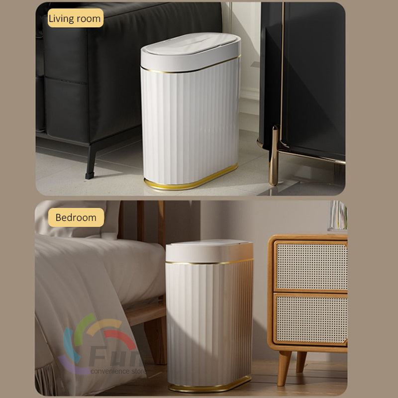 Smart Touchless Trash Can with UV & Deodorizer – 13L/16L