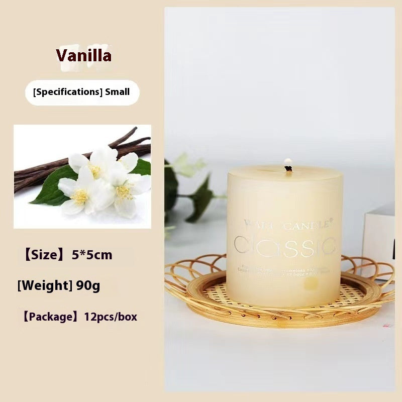 Cylindrical Aromatherapy Scented Candle Smokeless Colorful Pillar Candle for Home Decor