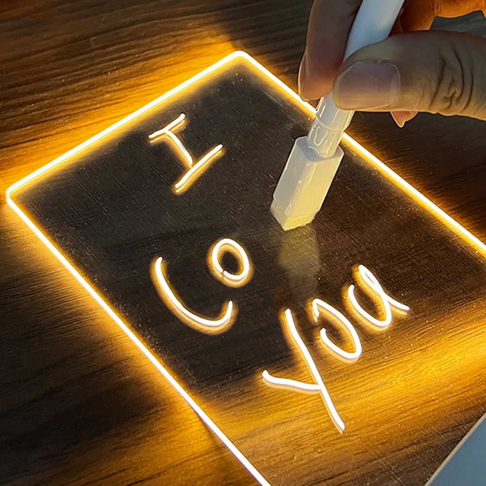 Note Board USB Led Night Light | Lamp With Pen