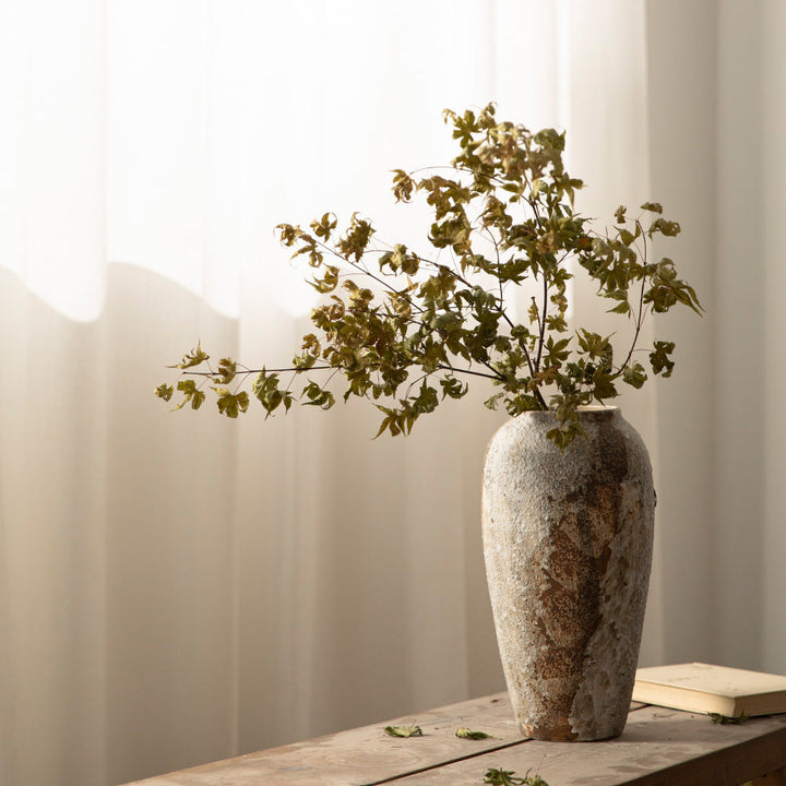 Decorative Ceramic Vase - Retro Antique Style Pottery for Home Decor
