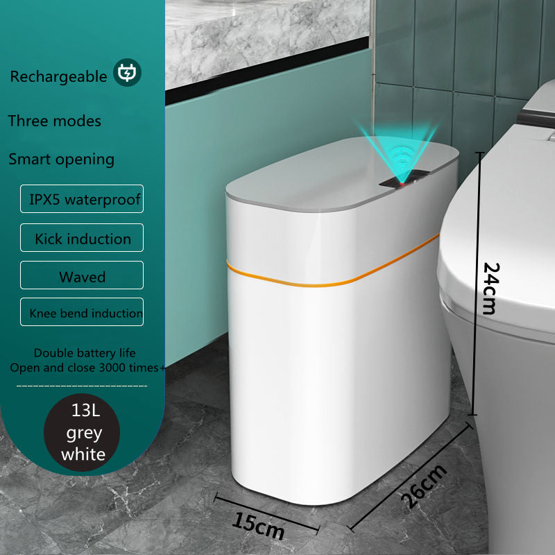 Smart Touchless Trash Can with UV & Deodorizer – 13L/16L