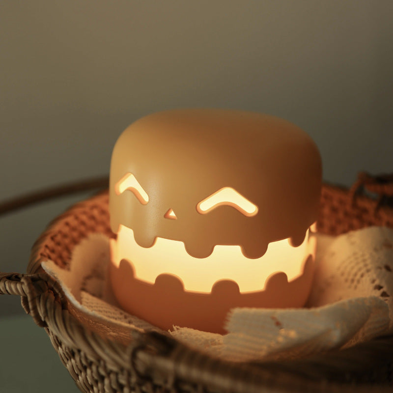 Pumpkin Lamp  Halloween Bedside Night Light Decor