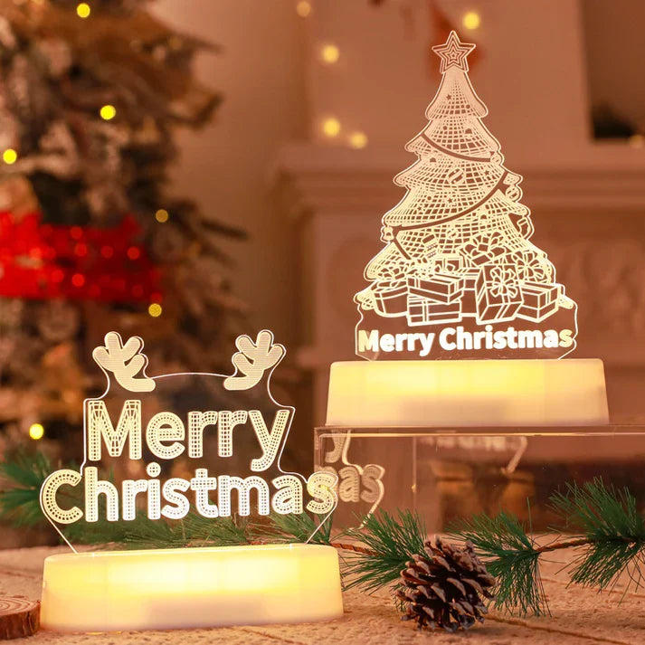 3D Acrylic Led Christmas Tree Lights