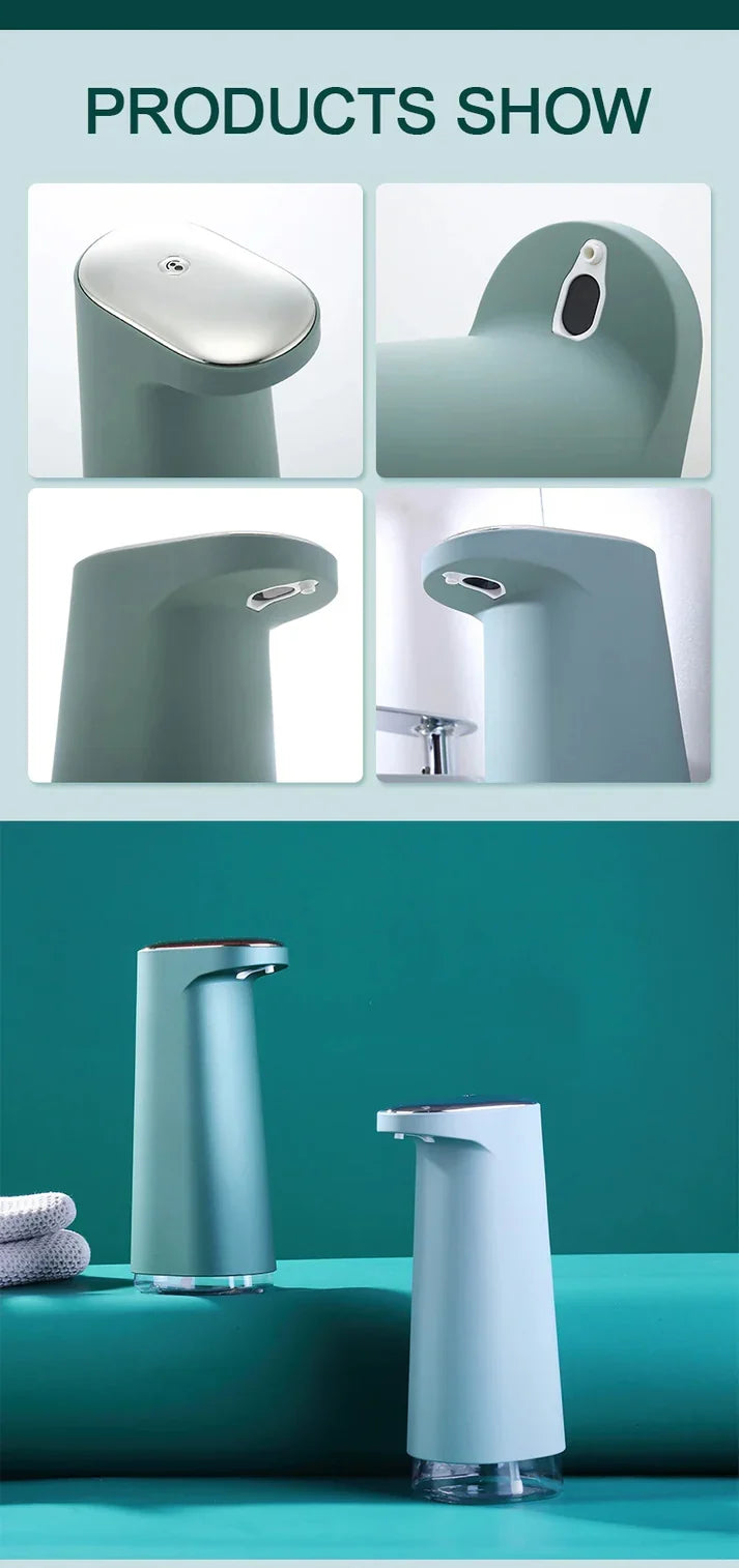 Automatic Foam Dispenser! Chargeable Hand Sanitizer For Kitchen & Bathroom