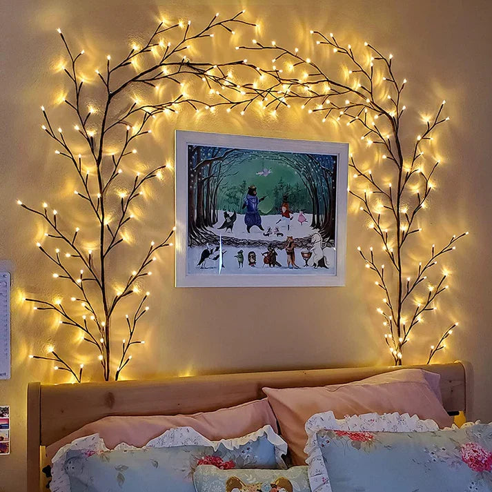 Vine Branch Battery Operated String LED Lights For Decor