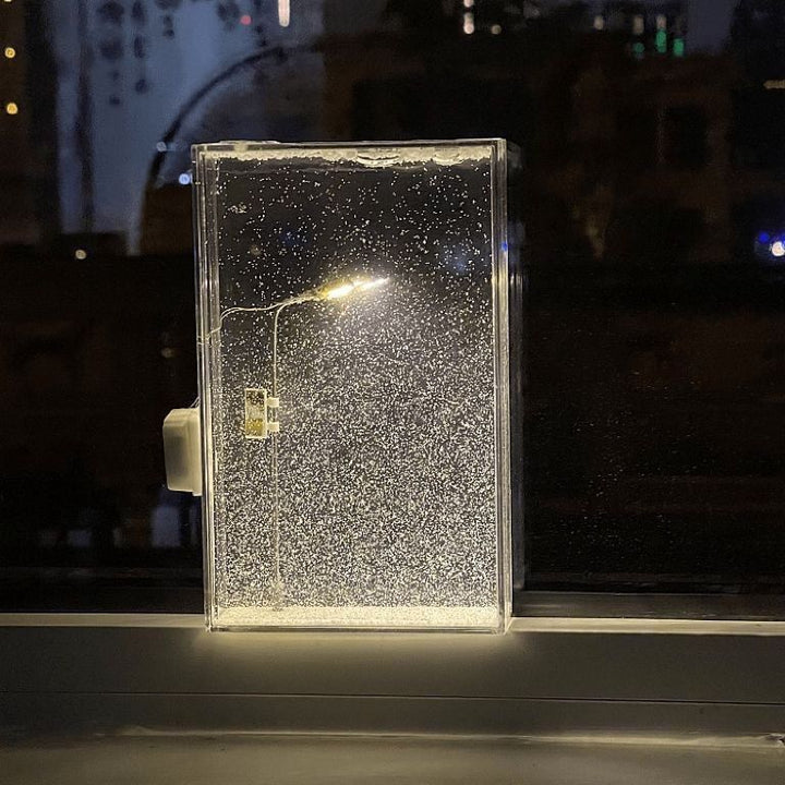 DIY Snow Scene Lamp Handmade Hemp Street Night Light Kit for Home Decor
