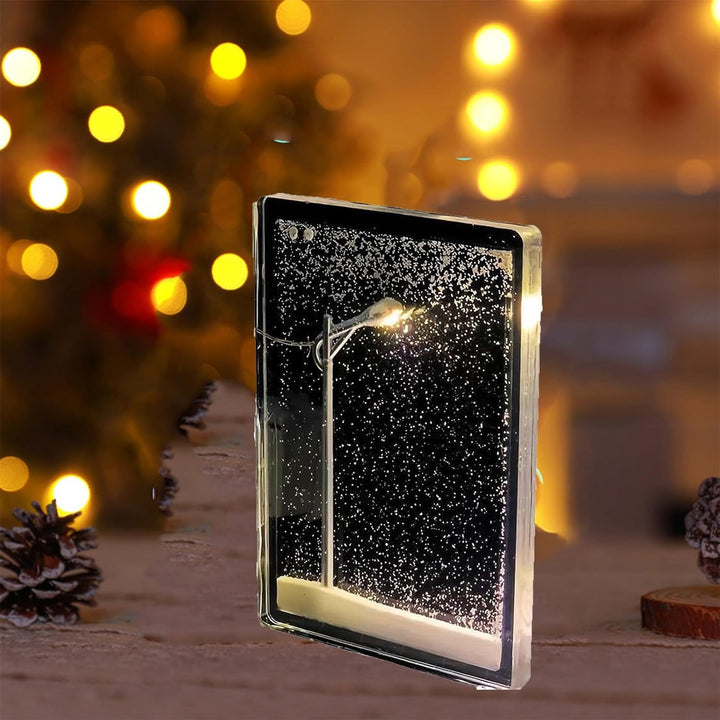DIY Snow Scene Lamp Handmade Hemp Street Night Light Kit for Home Decor