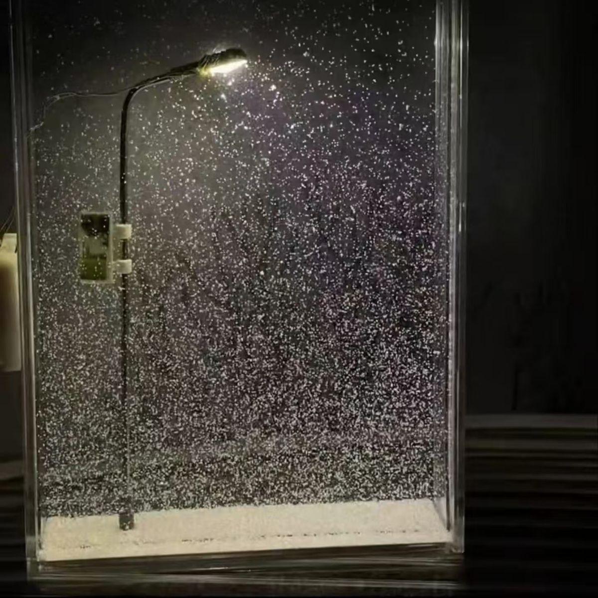 DIY Snow Scene Lamp Handmade Hemp Street Night Light Kit for Home Decor