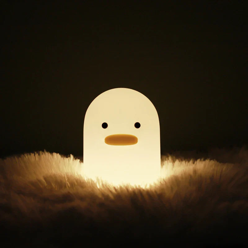 Nordic Cute Lovely Silicone Cartoon Benson Dull Duck Lamp Sleeping Light for Kids